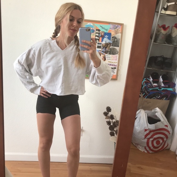 Wild Fable Notched Crop Pullover Sweatshirt - Picture 2 of 7